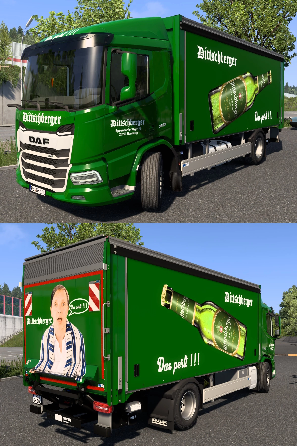 Dittschberger Skin For DAF XD Rigid Gastro And Trailers V1 0 Allmods Net