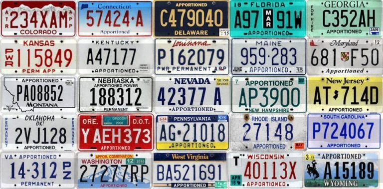 ATS U.S. States Apportioned License Plate Pack v 1.0 - Allmods.net