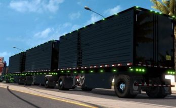 Owned Trailer in black with light options ATS 1.32.x