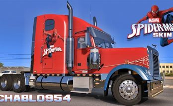 Spiderman Freightliner Classic XL Skin