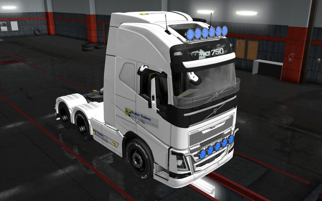 SKIN VOLVO FH16 2012 KRAKER TRAILERS v 1.0 - Allmods.net