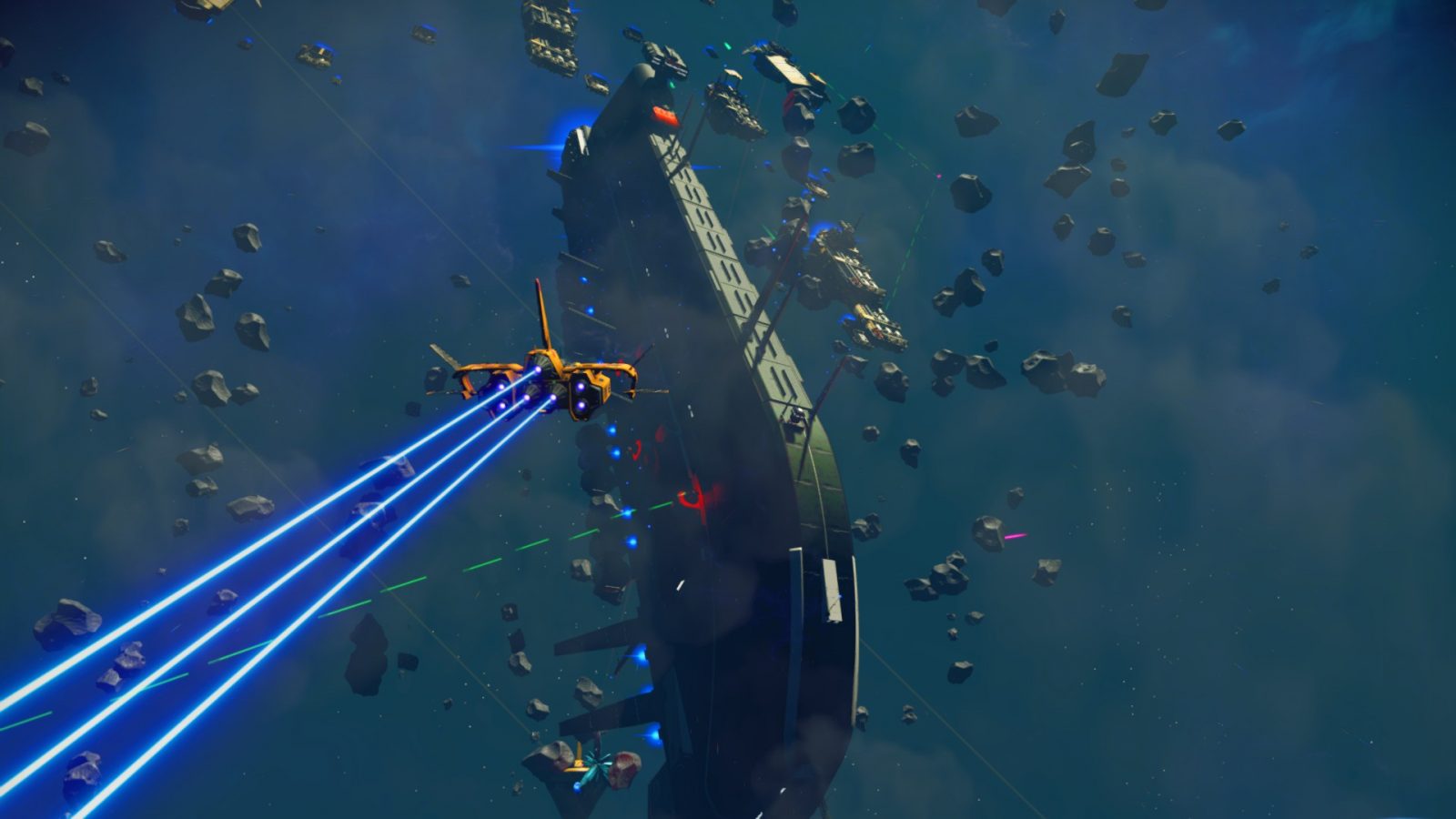 More Freighter & Space-Battles – NEXT