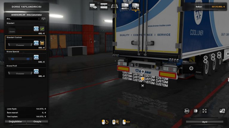 Customize Mudflap for Krone Trailers v 1.0 - Allmods.net