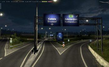 Rotterdam Brussel Highway X Calais Duisburg Road Intersection v2.1