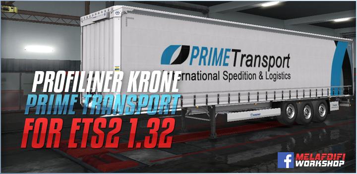 Trailer Krone Prime Transport For ETS2 1.32