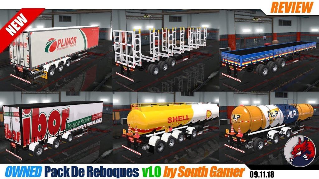 Pack De Reboques v 1.0 by South Gamer - Allmods.net