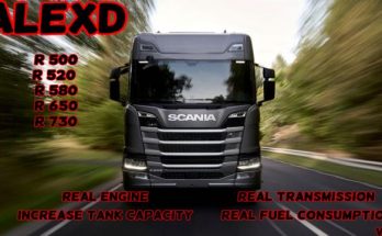 Scania R Real Engine and Transmission by alexdedu