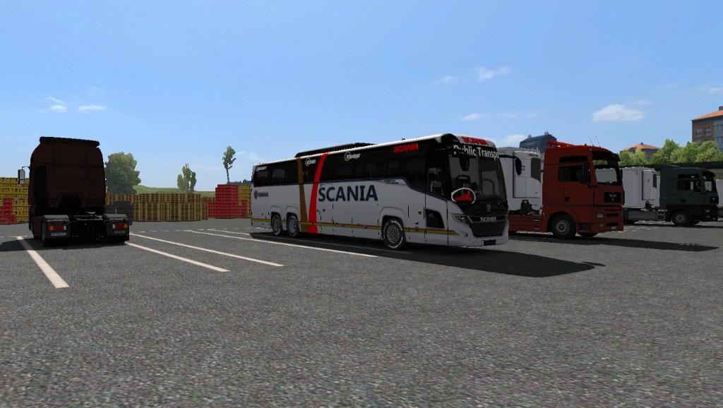 Scania Touring bus with passenger supported v3.0