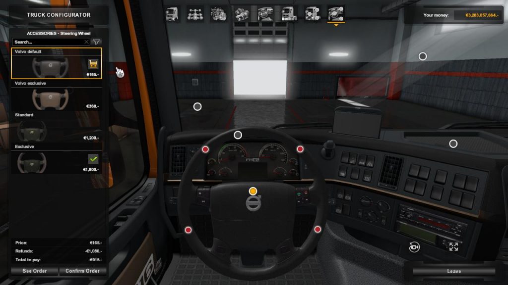 Steering Wheels Volvo VNL for Volvo FH16 Classic 1.32 - Allmods.net