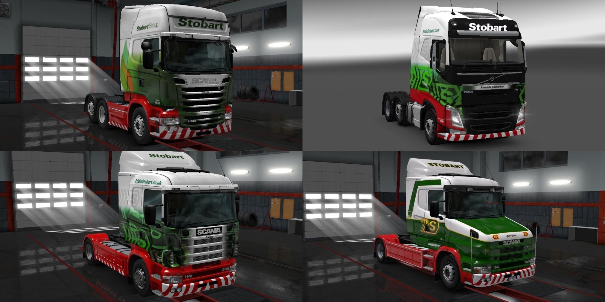 Stobart Group Truck Skins v1.0