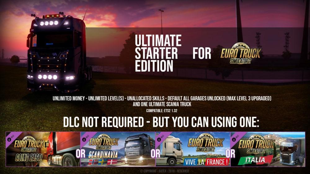 Ultimate Starter Edition – ETS2 SaveGame – By: Datex