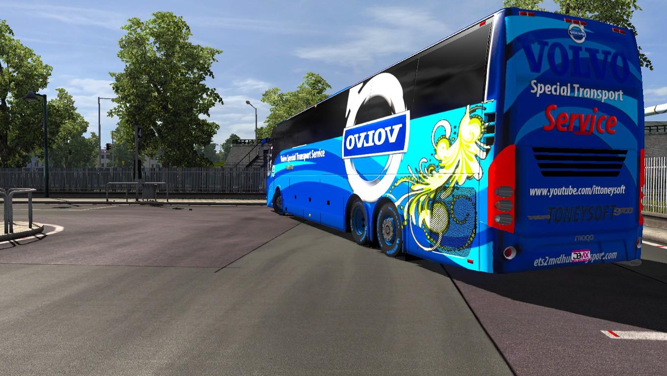 Volvo 9700 special transport service DBMX bus mods 4k skin v2.0