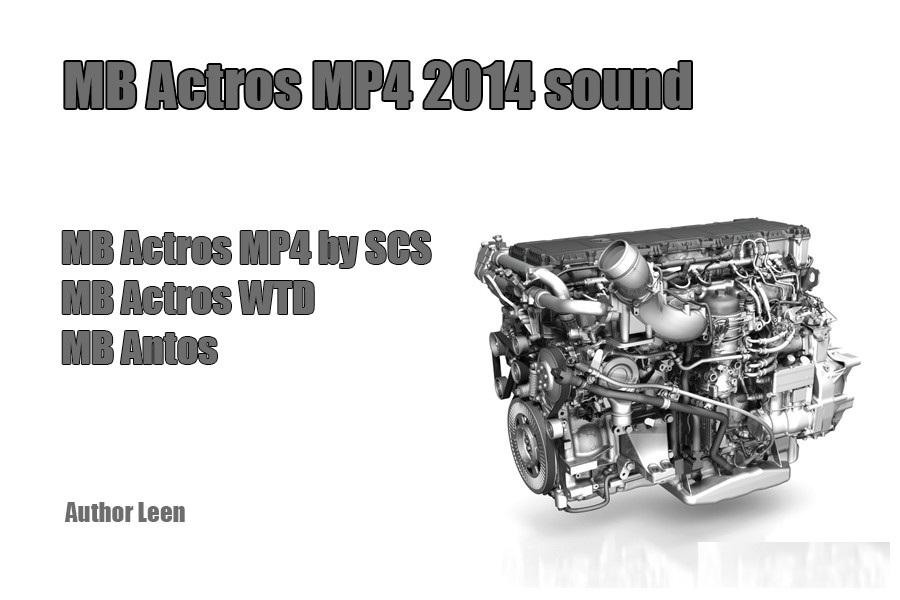 Mercedes-Benz Actros MP4 Sound v1.0 ets2