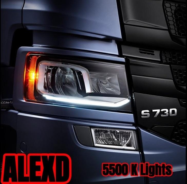 5500 K Lights Scania S & R v1.0 by alexdedu 1.33.x