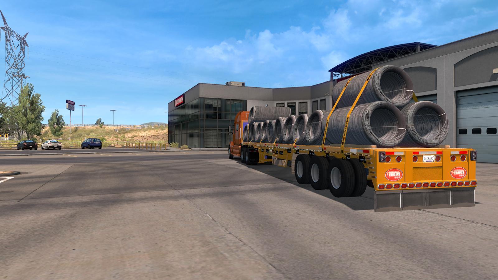 Flatbed ferbus owned ATS 1.33 mudflaps animations