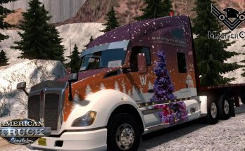 Whitewood Christmas 2019 Kenworth T680 skin v 1.0