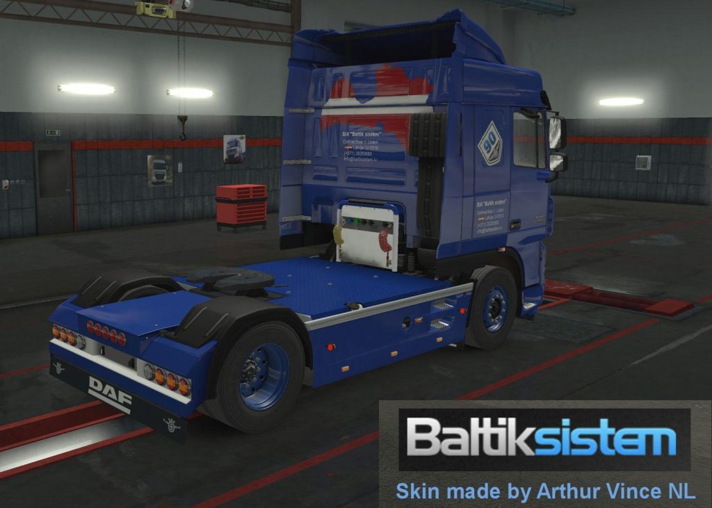 DAF XF105 Baltik Sistem skin v 1.2 - Allmods.net