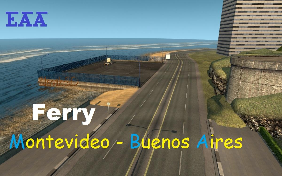 Ferry Montevideo - Buenos Aires on EAA map v1.0