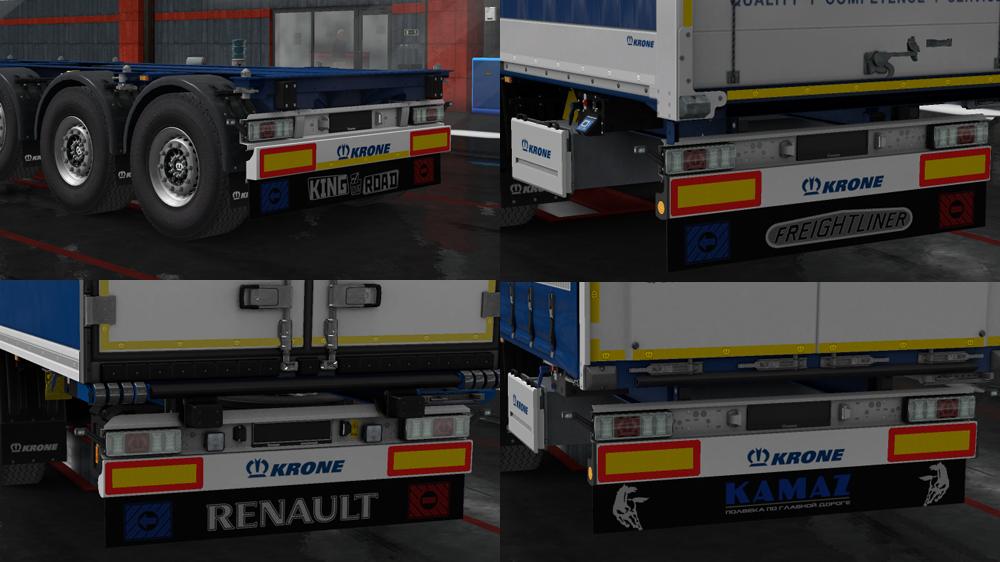 Mudflaps for own trailers Krone v1.0