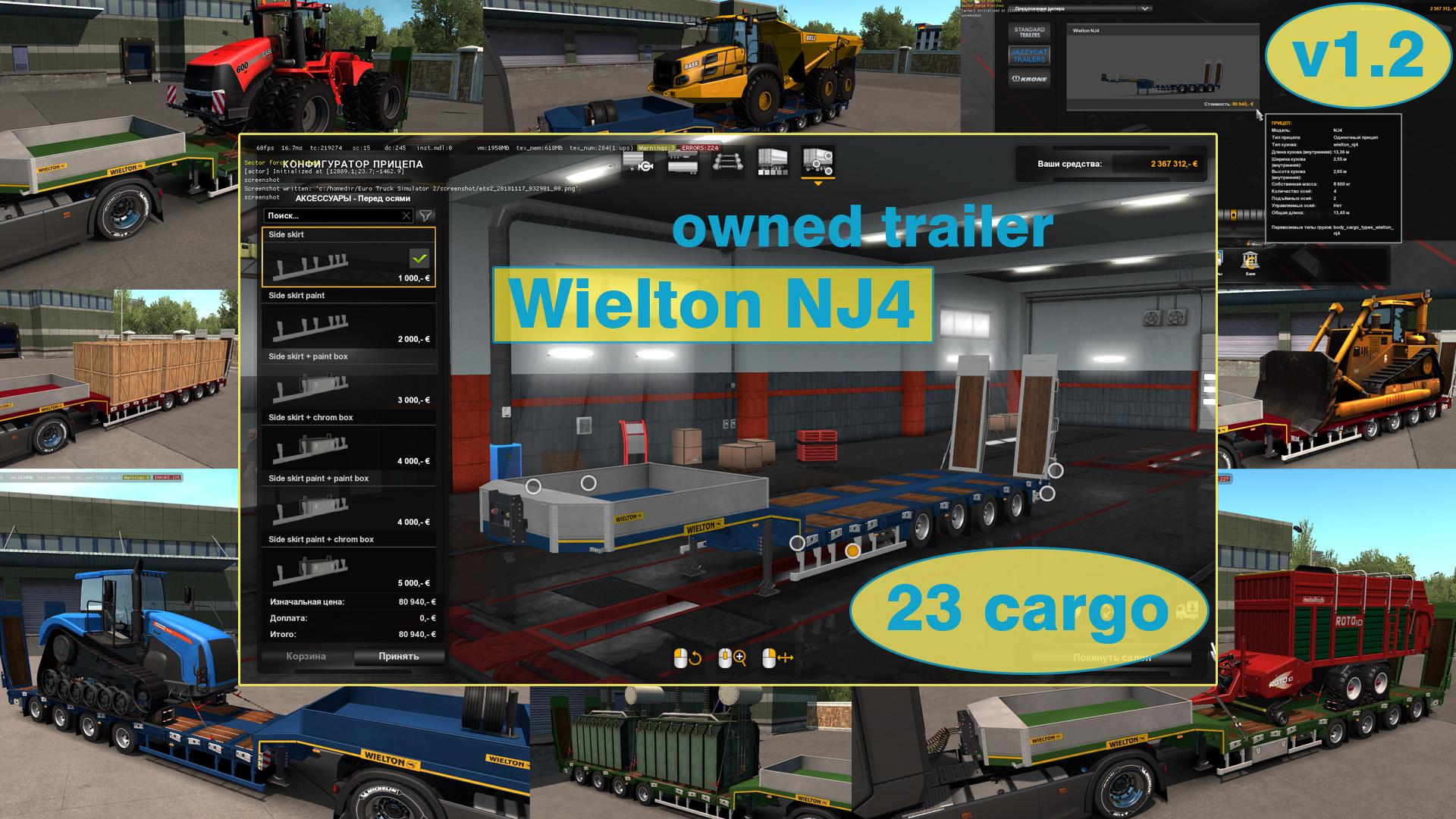 Ownable overweight trailer Wielton NJ4 v1.2