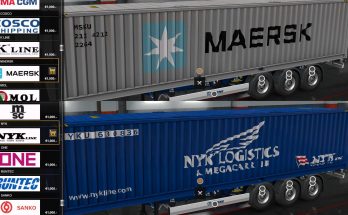 Real company container trailers 1.33