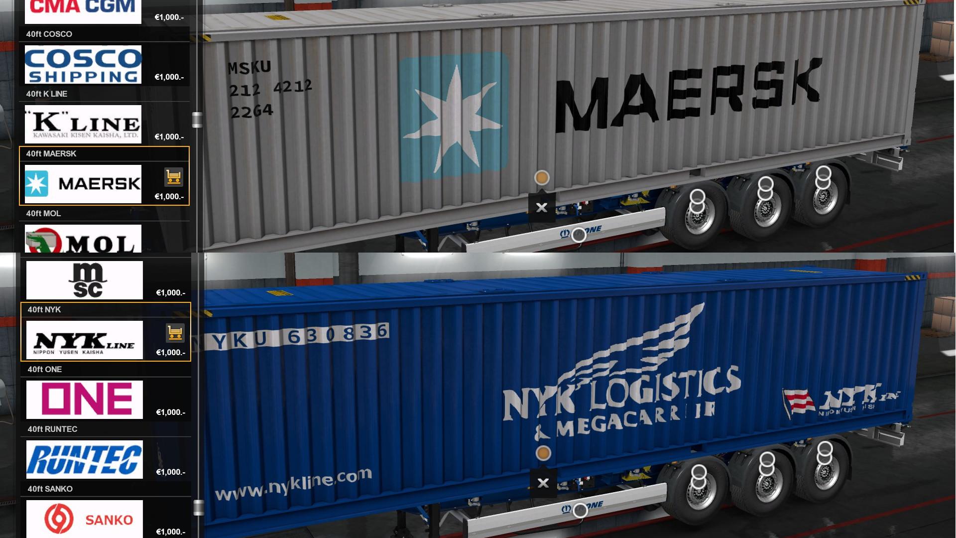 Real company container trailers 1.33