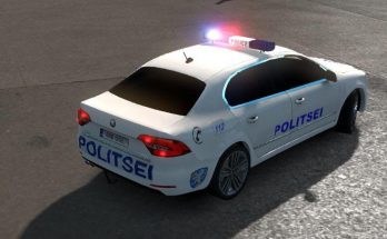 Skoda Superb Estonia Police White v1.0