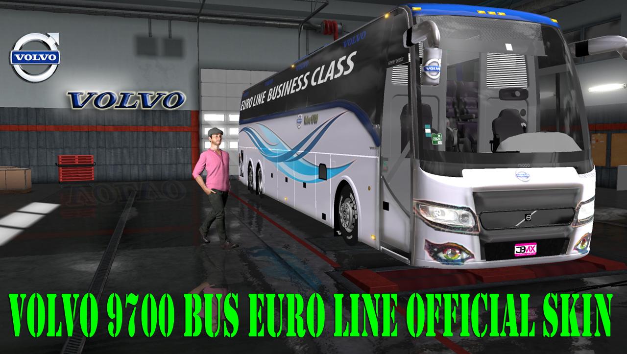 Volvo 9700 bus Euro line official and bus + passenger v2.0