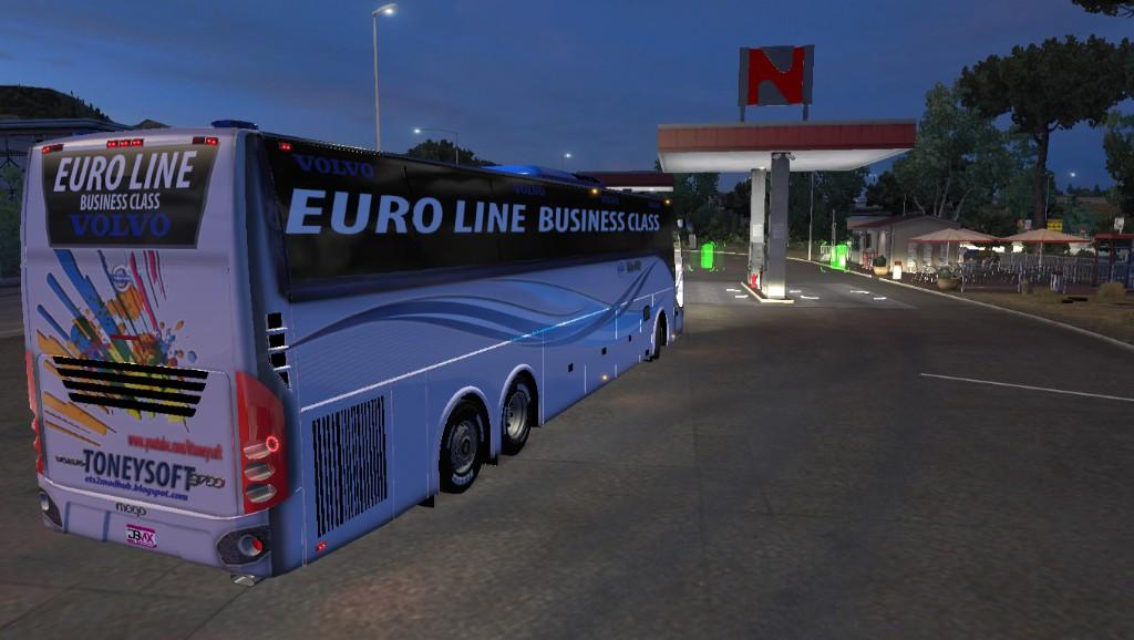 Volvo 9700 bus Euro line official and bus + passenger v2.0