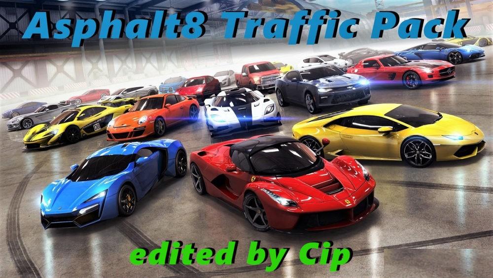 Asphalt8 Traffic Pack ATS 1.33 edit by Cip + Sounds