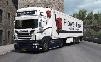 Scania RJL Flower Liner Combo skin 1.33.x