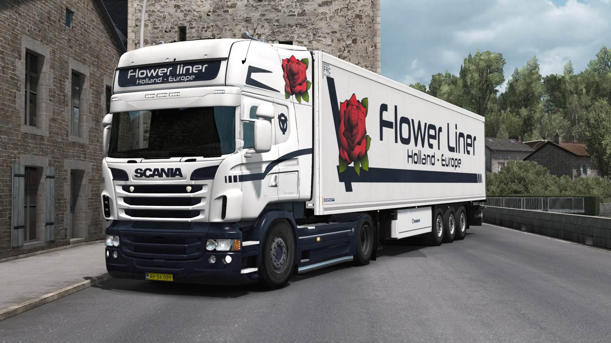 Scania RJL Flower Liner Combo skin 1.33.x