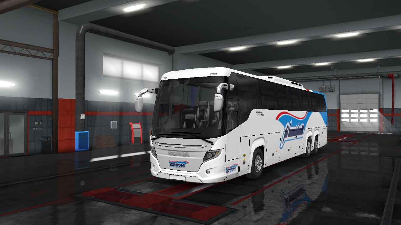 Scania Touring Bus - Skin C.T.M For ETS2 1.33.x