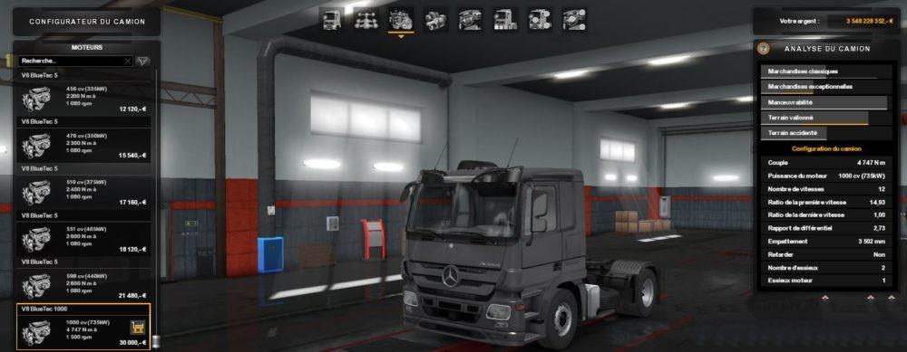 1000 HP for all Mercedes Trucks 1.33.x
