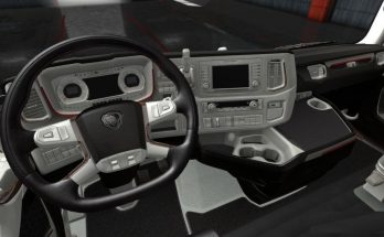 Black White Scania S & R Interior v1.0