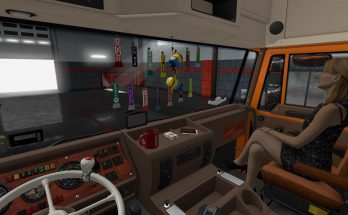 DAF F241 ADDON STEERING WHEEL and Interior Accessory v1.5