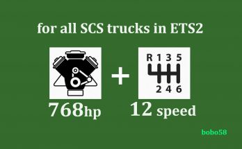 Engine + gearbox for ETS2 1.34.x