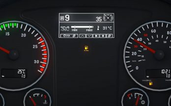 MAN TGX Euro 6 Realistic Dashboard Computer 1.34