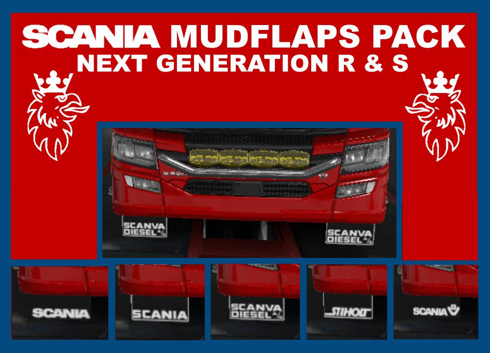Scania 2016 R & S Mudflaps Pack 1.34