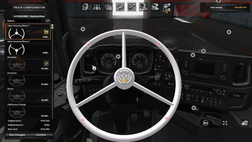 Scania Next Gen Vabis Steering Wheel 1.34.x