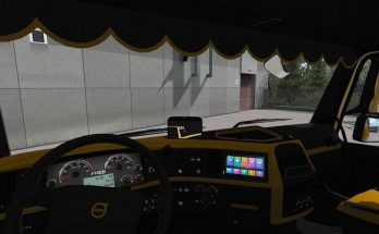 Volvo FH 2009 Black & Yellow Interior 1.33.x