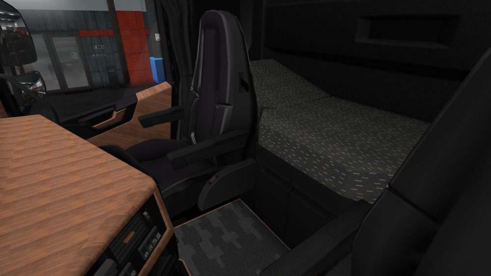 Black & Oak Wood Interior for Volvo FH 1.34.x
