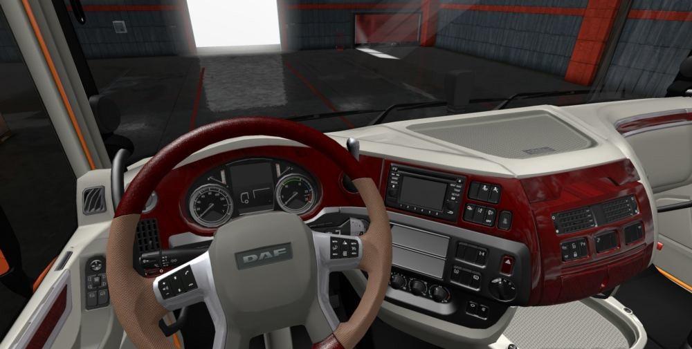 DAF E6 Red - White Interior 1.34.x