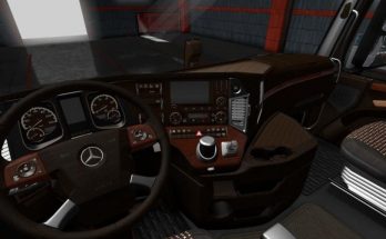 Mercedes Actros MP4 LUX Wood Interior 1.34.x