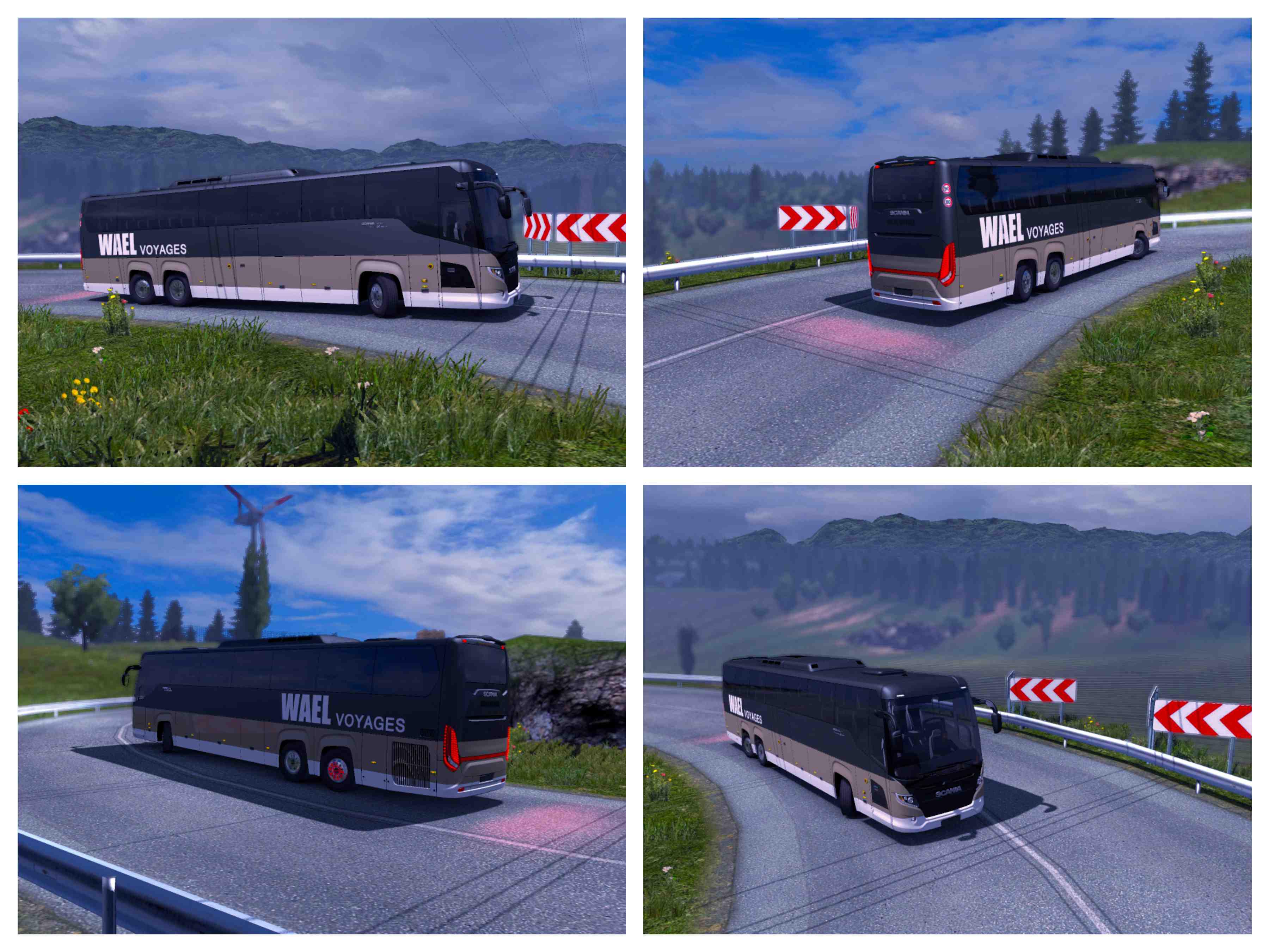 Scania Bus Touring - Wael Voyages - ETS2 1.34.x