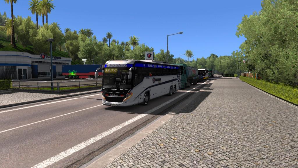 Scania touring S.E.T.C skin grey 2019 and 3d Design for 1.34.x