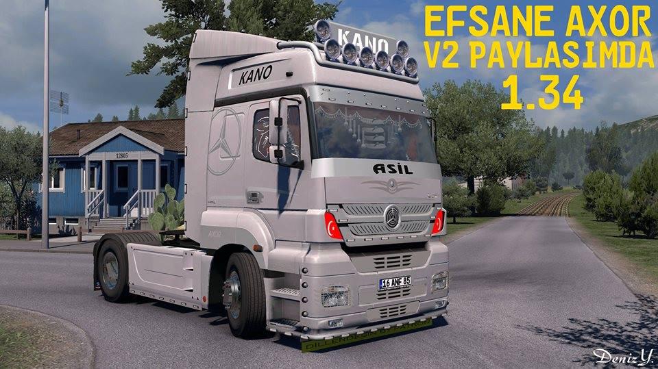 ETS 2 - Axor Tow Truck Mode - 1.34 / 16 ANF 85