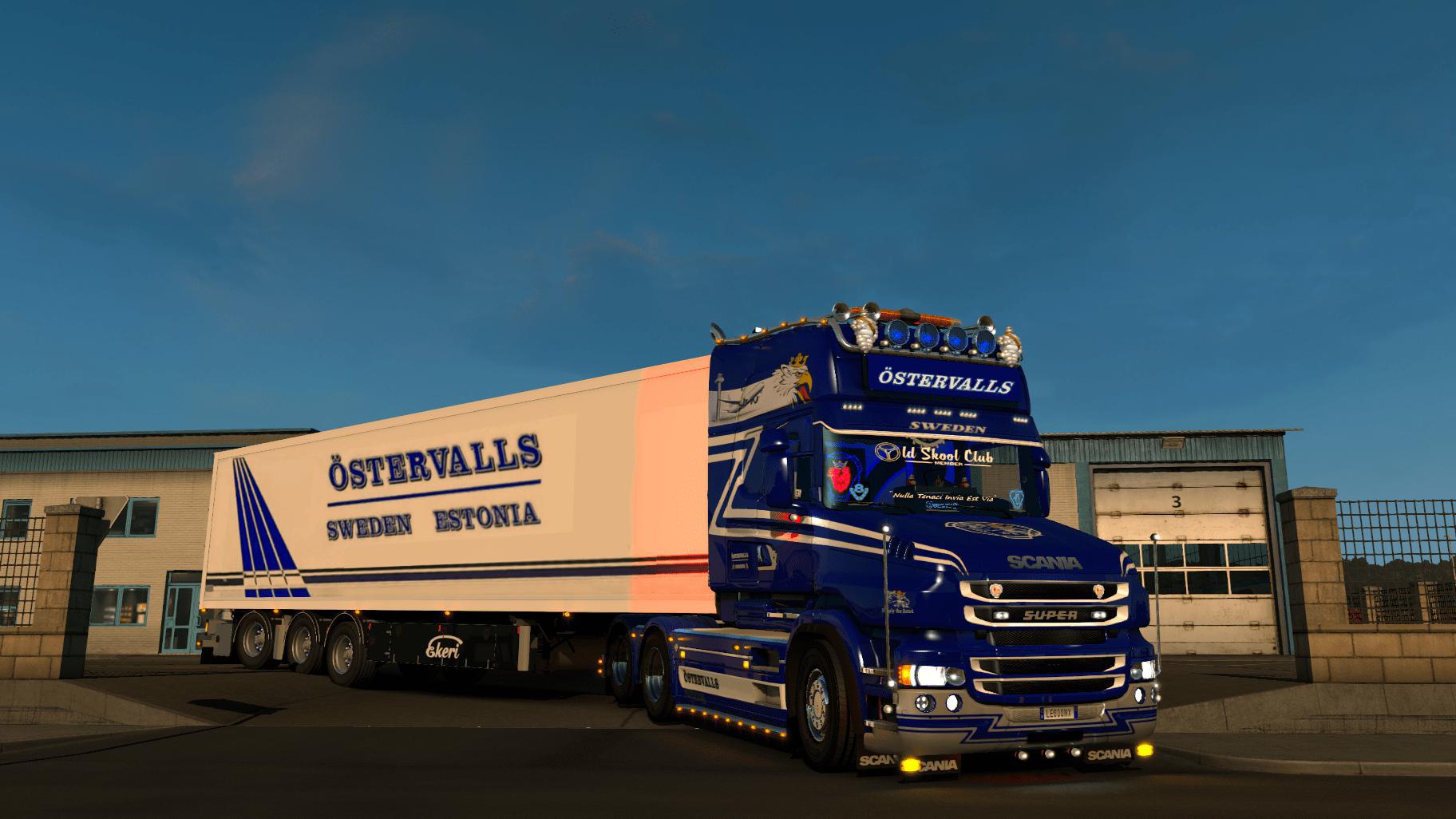 Scania T Ostervalls skin + lightbox 1.34