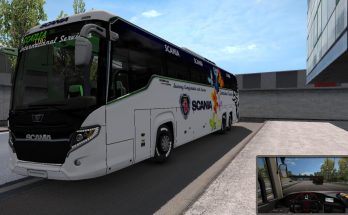 Scania Touring Bus with officially skin 2019 1.34.x