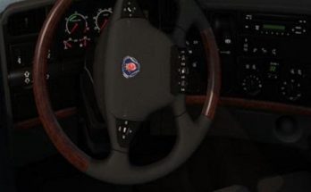 Scania Wood Steering Wheel 1.34.x